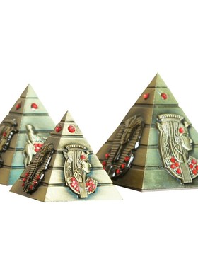 包邮金属工艺品质感电镀经典金字塔F摆件古埃及模型创意装饰摆件