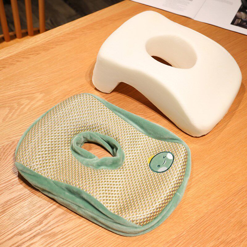 夏季凉席趴睡枕办公室午睡小枕头小学生教室N休神器儿童睡觉抱枕 - 图1