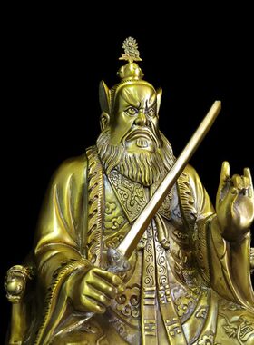 张天师铜像张道陵祖天师高约40厘米张陵