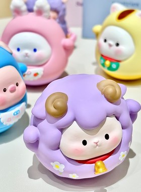 办公室工位装饰不倒翁桌s面摆件情绪稳定神器创意解压小礼物送闺