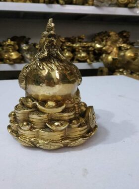 十二生肖鸡摆件家居装饰品铜公鸡财运客厅办公室桌面吉祥摆设