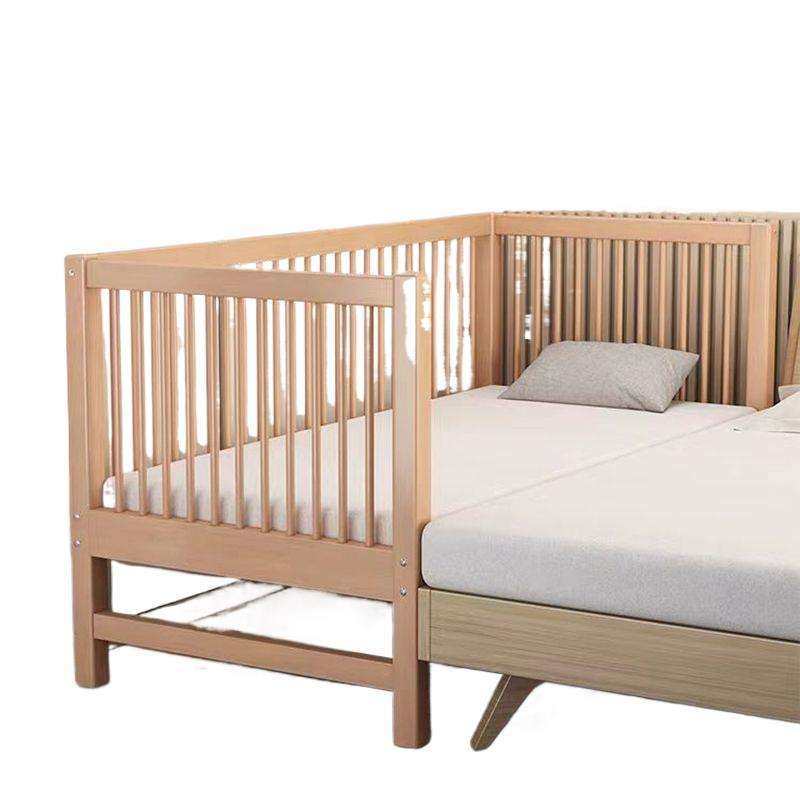 榉木儿童床拼接大床带护栏单人男孩加宽婴儿宝宝床边小床实木,淘宝优惠券,粉丝福利购,淘宝优惠卷