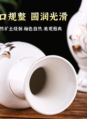 陶瓷供花瓶家用供佛花瓶佛堂供奉观音玉净瓶佛前供瓶莲花瓶插花瓶