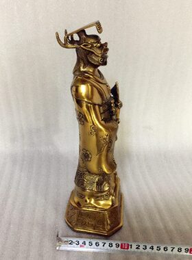 王工艺品黄铜龙家居龙王爷广济桌面摆件飞龙纯铜佛像