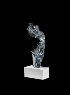 现代抽象艺术雕塑摆件工艺品桌面摆设样板间售楼处客厅玄关软装