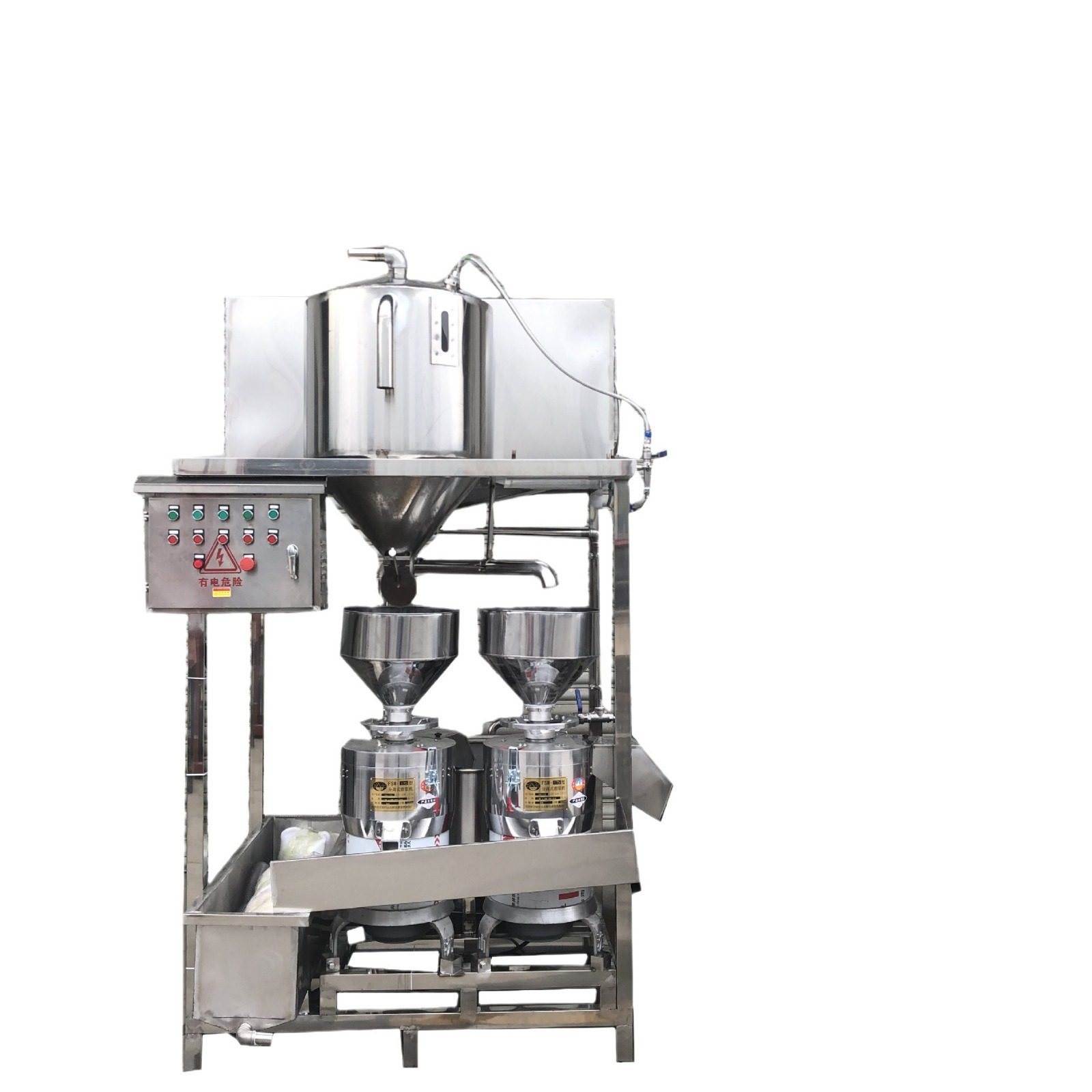 大型全自动磨豆浆设备 一磨糊三分离磨浆机系统 豆制品厂用豆浆机,淘宝优惠券,粉丝福利购,淘宝优惠卷