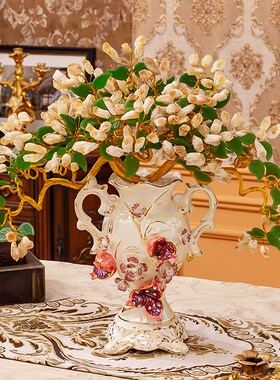 天然紫水晶招财树黄水晶发财树客厅玄关乔迁新居花瓶插花装饰摆件