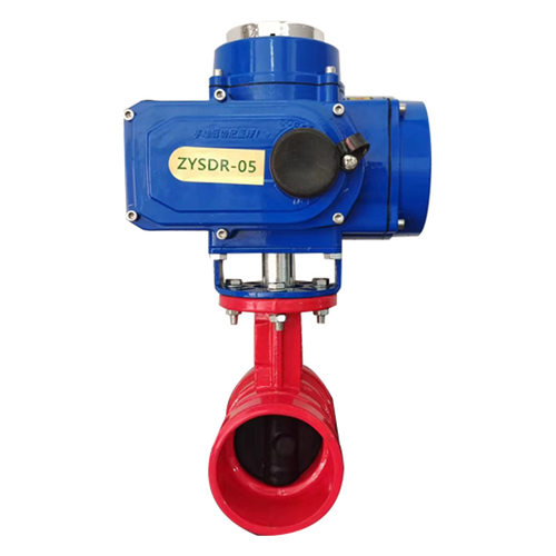 电动沟槽软密封蝶阀 电动卡箍球墨铸铁蝶阀 厂家天津D981X-16Q - 图3