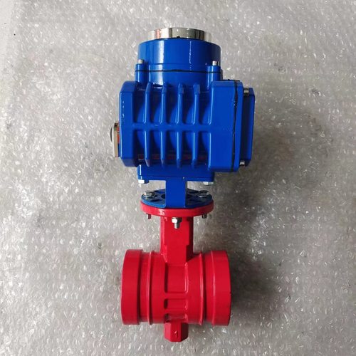 电动沟槽软密封蝶阀 电动卡箍球墨铸铁蝶阀 厂家天津D981X-16Q - 图2