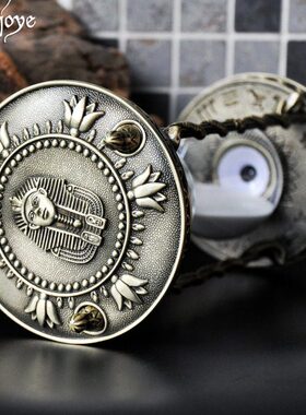 原创复古家居坦30桌面摆件钟装饰品金属客厅计时器分沙漏图创意