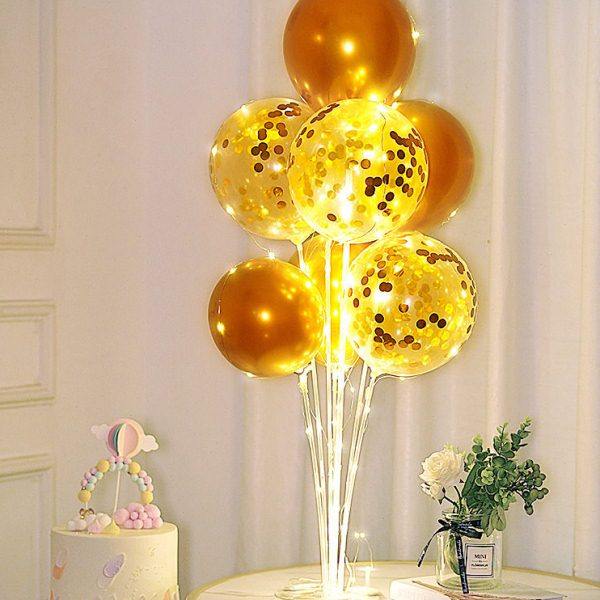 发光桌飘儿童派对用品生日气球周岁场景布置店铺开业装饰摆件支架,淘宝优惠券,粉丝福利购,淘宝优惠卷