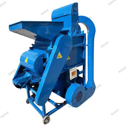 1吨花生剥壳机 50型双风机二次复脱带分选筛 油坊花生剥壳机 - 图3