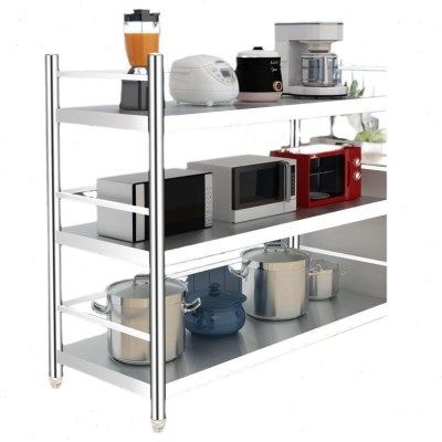 厨房不锈钢置物架落地多层烤箱储物架锅架多功能微波炉架子收纳架,淘宝优惠券,粉丝福利购,淘宝优惠卷