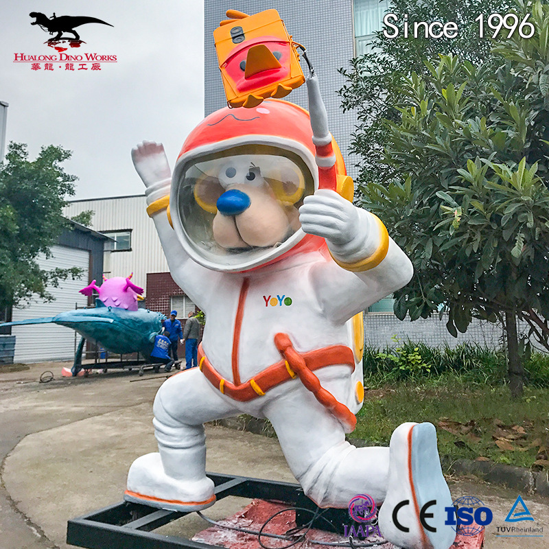 模型玩具创意卡通小狗宇航员大型雕塑装置艺术商场影院广场美陈 - 图2