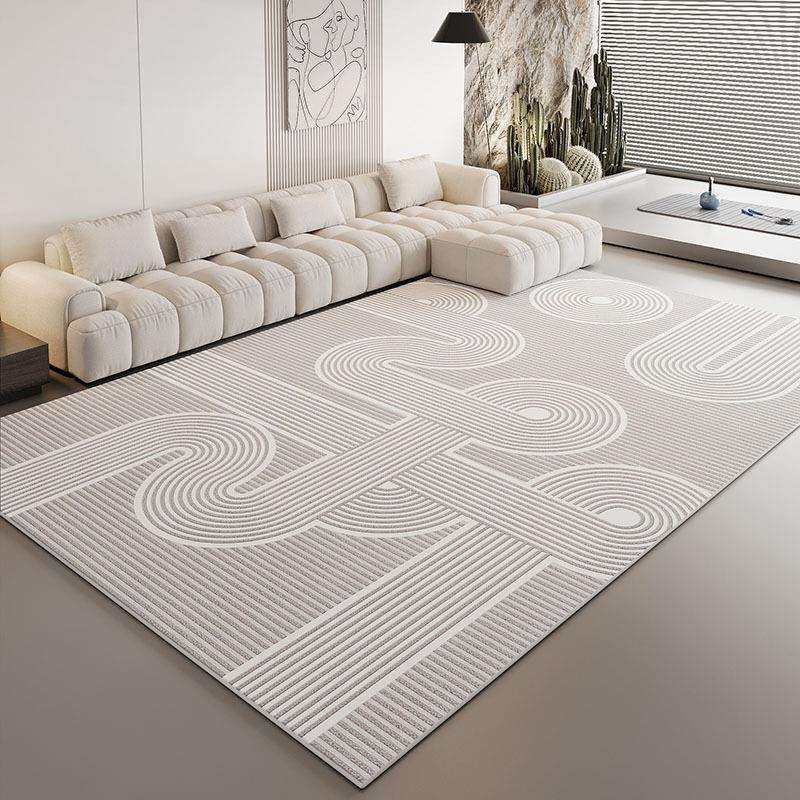 轻奢客厅圈绒地垫满铺浅色系会客厅迎宾装饰防滑隔凉冬季圈绒地毯,淘宝优惠券,粉丝福利购,淘宝优惠卷