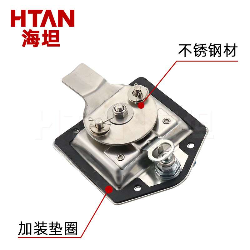 MS857不锈钢面板锁工具箱转舌工业柜锁重工程货车特种车辆房车锁 - 图2