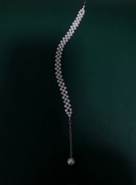 天然淡水珍珠手链ins小众设计14K包金女学生送闺蜜礼物百搭高级感