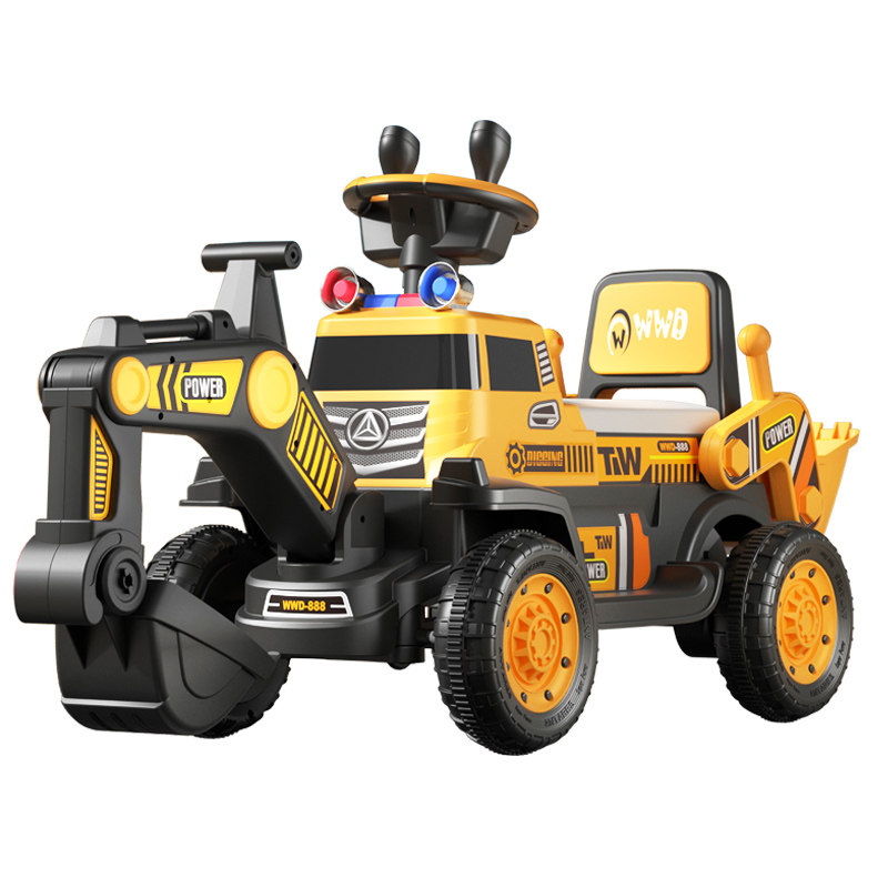 儿童电动挖掘机男孩遥控大号挖土机可坐人宝宝电动玩具工程车充电,淘宝优惠券,粉丝福利购,淘宝优惠卷