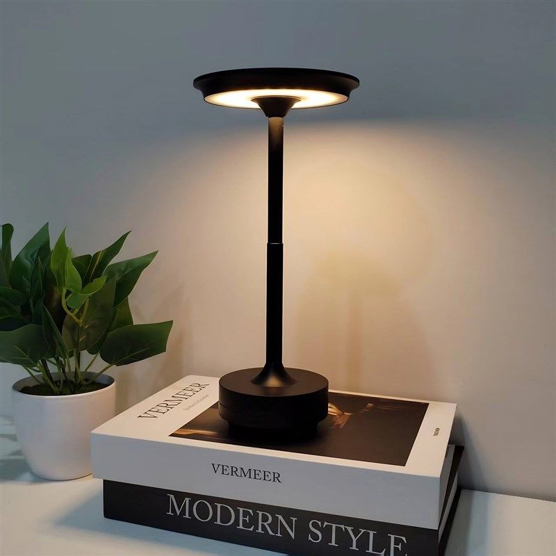 酒吧台灯饭厅气氛灯咖啡馆充电款露营夜灯滚花飞碟工字西餐厅桌灯,淘宝优惠券,粉丝福利购,淘宝优惠卷