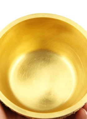 纯铜聚宝盆摆件铜一碗聚宝z盆客厅店铺装饰工艺品开业礼品