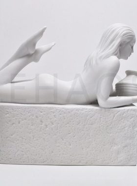 水瓶座！出口北欧纯白色创意陶瓷十二星座陶瓷星座雕塑摆件礼品