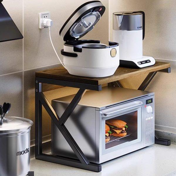 厨房微波炉置物架台面多层储物架家用桌面电饭锅烤箱收纳储物架子,淘宝优惠券,粉丝福利购,淘宝优惠卷