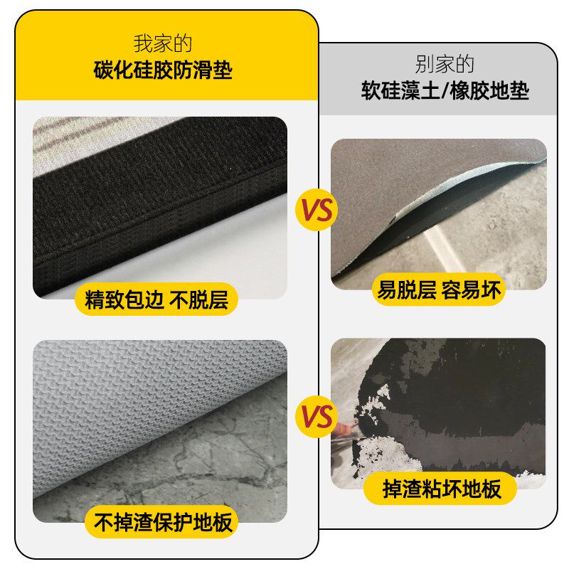 Kitchen floor mats are non-slip and oil-proof, wipeable and wash-free carpets, waterproof D-specific 2025 new water-absorbent and dirt-resistant foot mats