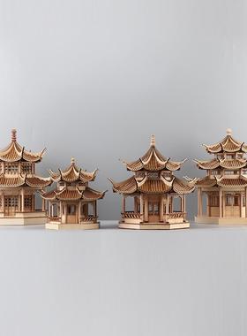 现代装新中式意古建筑八角凉亭家居客玄F76M8TH5关软饰创品电视厅