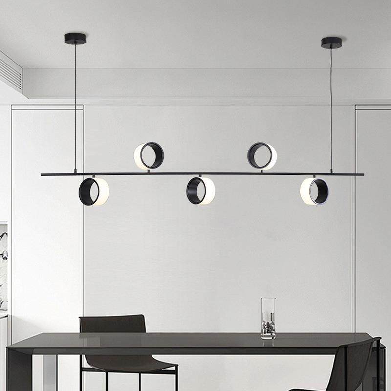 Designer Italian minimalist bar dining 806 chandelier lamp villa bedside ring table hall lamp complex staircase