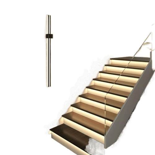 一步一亮智1能网红楼梯感自应踏步灯布线农村建别墅台阶房感应免 - 图3