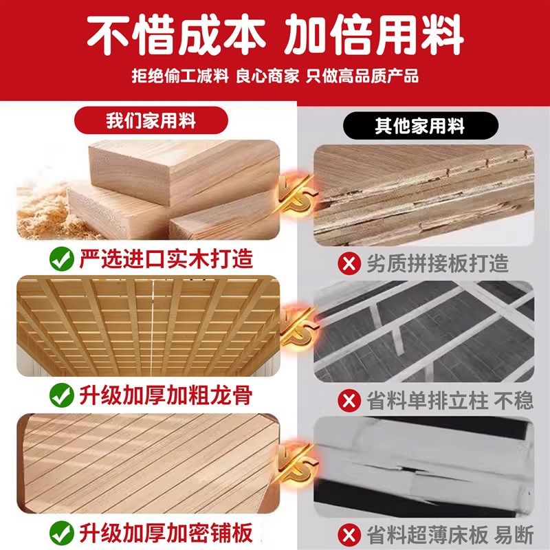 上下床双层床多功能高低床子母床两层全实木儿童床上下铺木床大人,淘宝优惠券,粉丝福利购,淘宝优惠卷