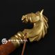 Horse whip pure leather braided horse whip Mongolian horse whip Inner Mongolia characteristic handicraft horse whip pure leather horse head horse whip