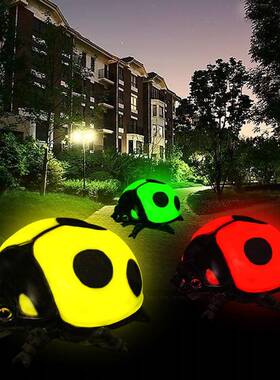 玻璃钢发光七星瓢虫真甲虫雕公仿塑摆壳件园装BLG-FG-P饰品树脂昆