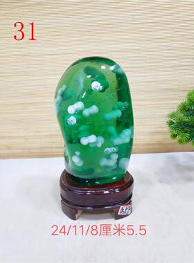 水晶奇石客厅玄关办公室造型石摆设新中式家居装饰招财摆件