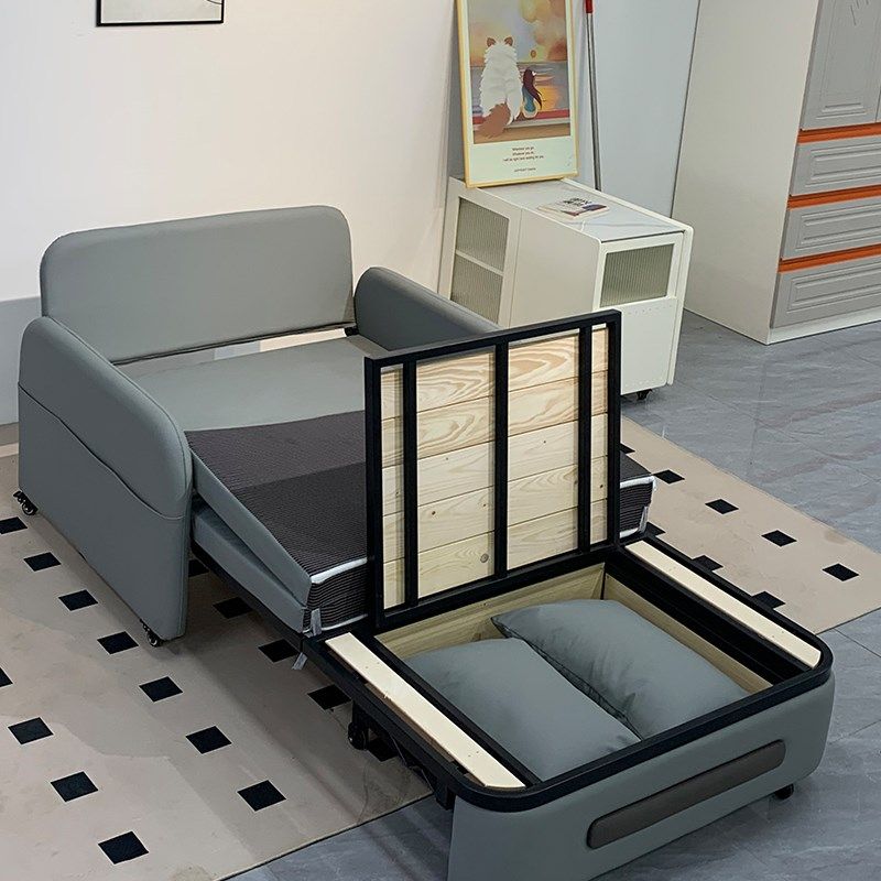 多功能折叠沙发床两用小户型客厅单双人1米5网红万向轮2024年新款,淘宝优惠券,粉丝福利购,淘宝优惠卷