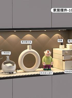 入户视摆件轻奢居GPS装感家居鞋柜收纳玄关饰新乔迁布置软装电柜