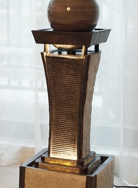 水流转动转运球流水喷泉水轮招财开业礼品客厅落地办公室公司摆件