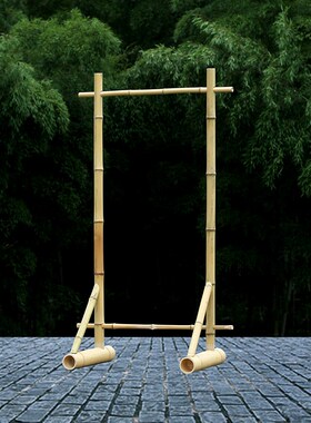 竹子竹架子展示架造景装饰竹杆露营婚庆陈列道具美陈场景布置竹筒