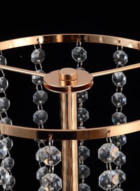 供应美观简约旋转珠帘具婚庆桌道婚花礼酒店活动派美观简约对餐中