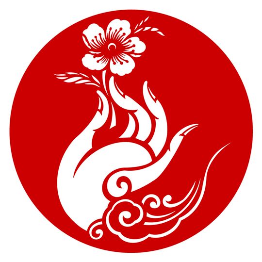 初学者剪纸图样佛手花鸟r刻纸图案手工剪纸高清中国风窗花打印底