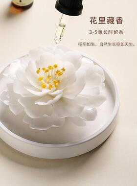 非遗大师瓷花茶花高级礼盒生日国庆中秋节送妈妈闺蜜结婚定制礼物