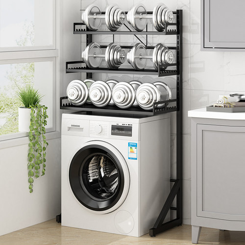 洗衣机置物架落地多层卫生间阳台浴室收纳波轮滚筒洗衣机上方层架 - 图3