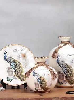 新中式红酒柜玄关隔断柜博古架客厅小摆件装饰品家居工艺品。