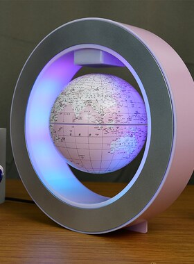 磁悬浮自转旋转发光地o球仪摆件老板办公室桌面装饰品学生开学礼