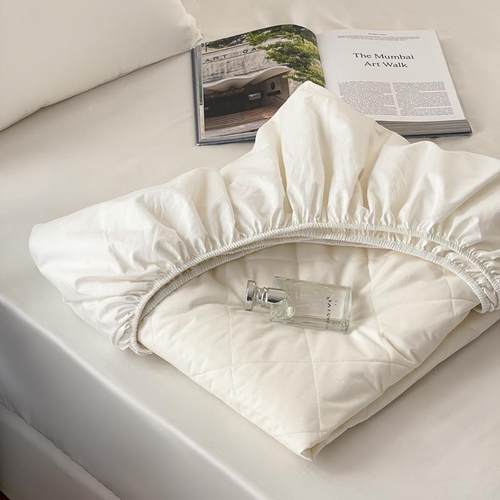 YQ-全棉A防水棉床笠厚夹加棉床罩隔尿垫全A类大豆三层防席护梦思 - 图2