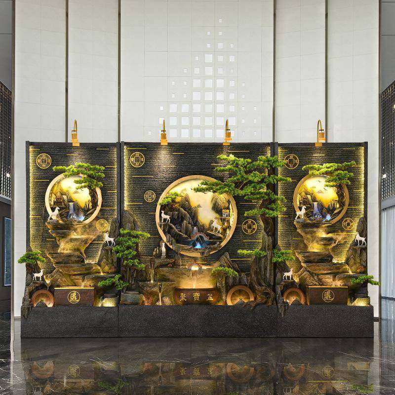 水幕流水屏风办公隔墙断装饰室室内庭外院假山鱼池喷泉UDC造景观,淘宝优惠券,粉丝福利购,淘宝优惠卷