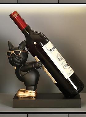 法斗狗创品意高档客厅红酒架电件酒柜装饰家居摆玄关餐桌视柜573