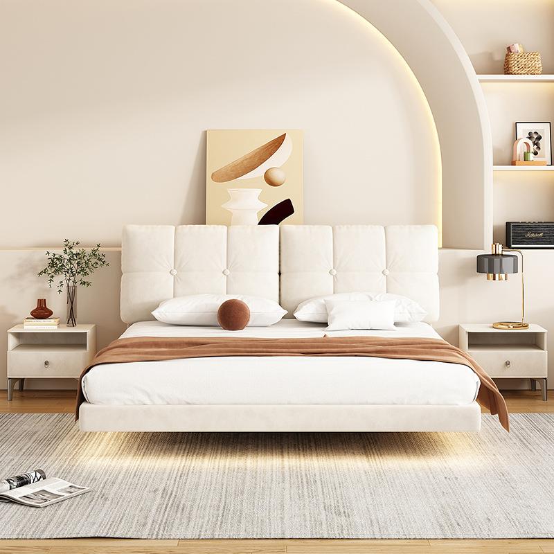 A2床头软包1靠背奶油风床头套现罩5榻榻米88810104靠垫202新款简 - 图1