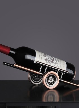 欧式铁艺红酒架摆件家居装饰品酒具葡萄酒架N创意复古怀旧酒柜摆