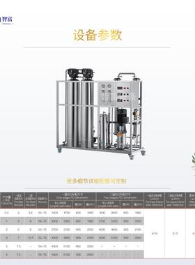 不锈钢一级RO反渗透水处理设备日化洗护纯水机去离子软化水过滤器